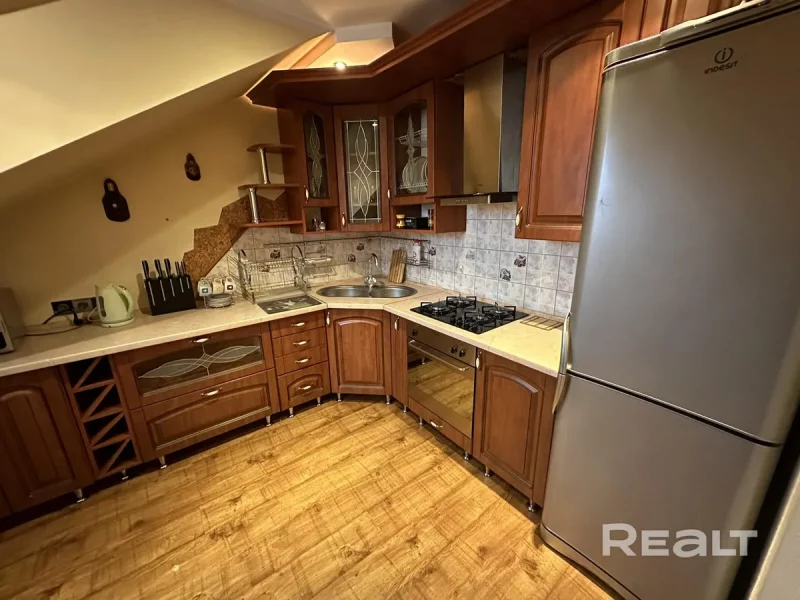 Кухня ў кватэры на Маркса. Фота: