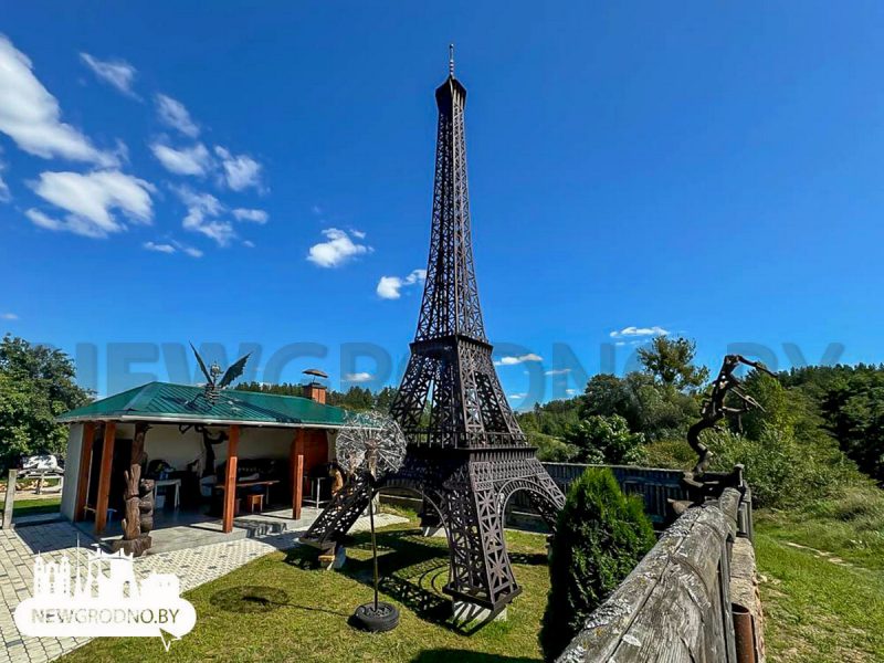 Под Гродно появилась копия Эйфелевой башни: её за месяц построил местный житель