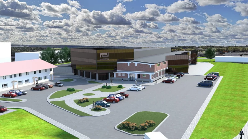 Стало известно, как будет выглядеть новый торговый комплекс на улице Победы в Гродно Рендер складского-торгового комплекса "Пинскдрев" на улице Победы в Гродно. Источник: vklproekt.by