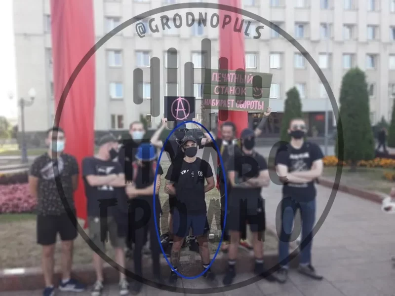 Задержанный в Гродно.