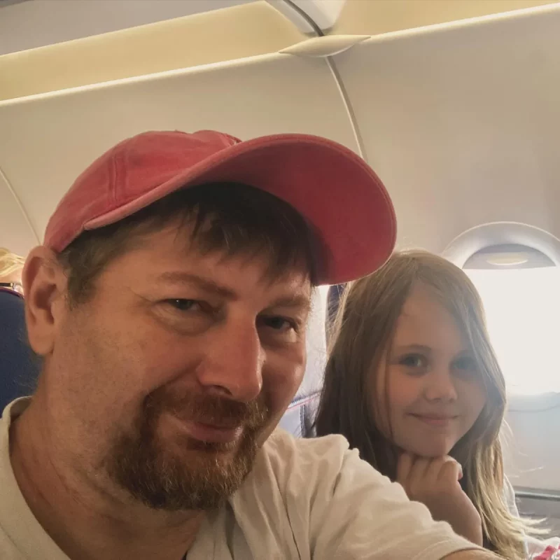 Андрей Мелешко с дочерью