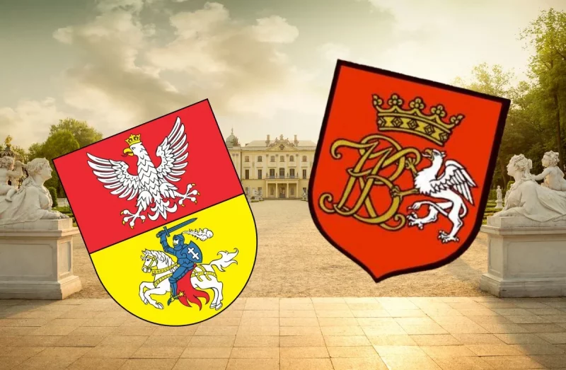 Современный герб Белостока - слева. Предлагаемый - справа. Коллаж Hrodna.life