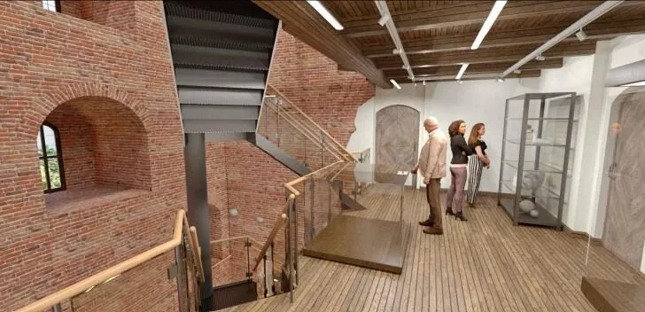 экспазіцыя ў вежы Шчытоўка Навагрудскім замку.