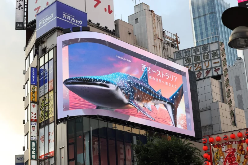 В Гродно появился первый 3D-экран — его разместили на фасаде Triniti