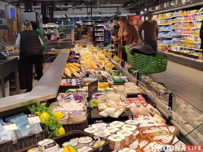 Продукты в гродненском магазине. Иллюстрационное фото Hrodna.life