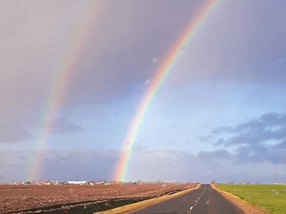 В Гродно заметили зимнюю радугу - это редкое явление в это время года