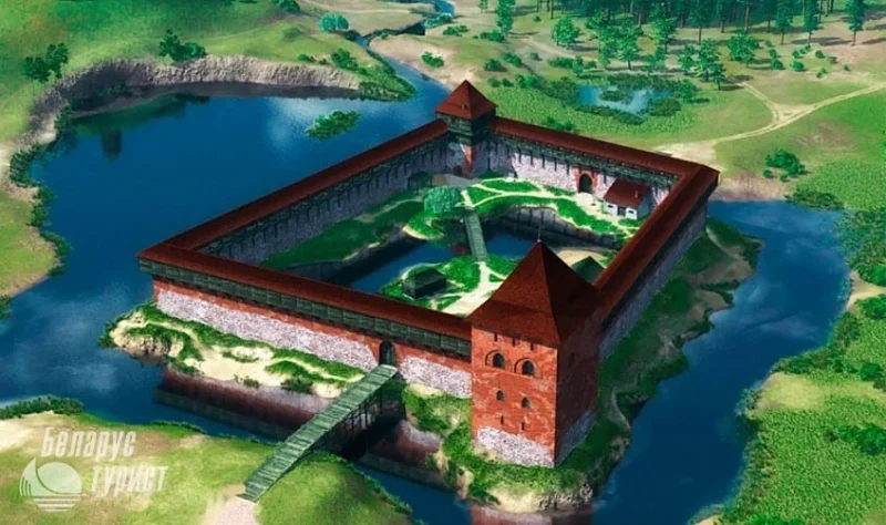 Появилась 3D-реконструкция Кревского замка с третьей башней — вот как это выглядит 