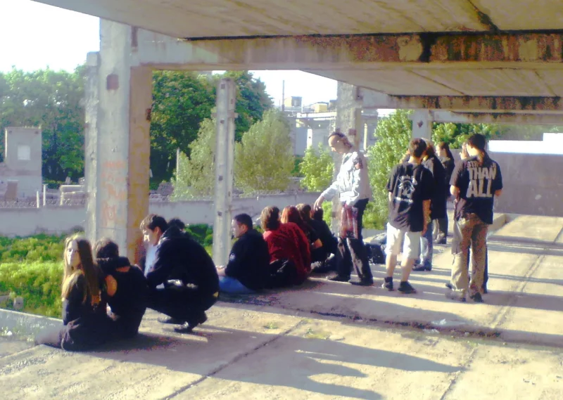 Минские металисты во время сходки. 2010 год