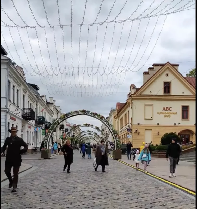 Арки на Советской уже украсили цветами — горожане сравнивают улицу с «маленькой Голландией»