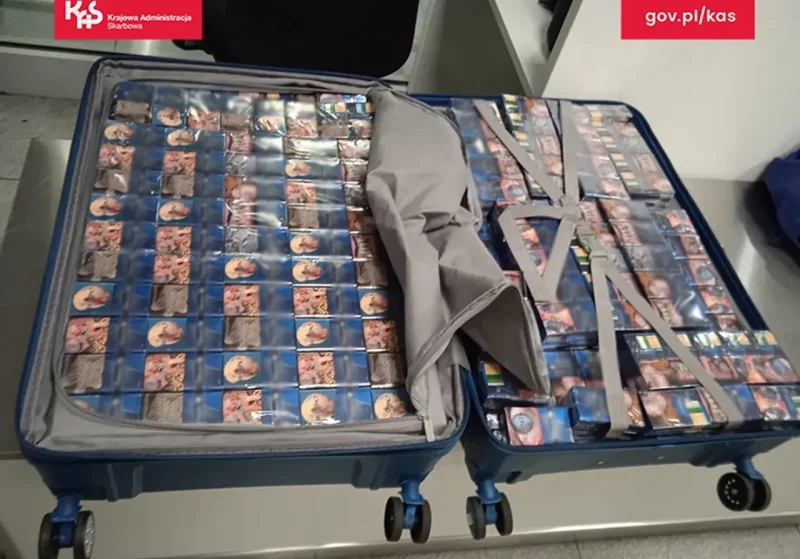 Иллюстративное фото. Изъятые контрабандные белорусские сигареты в Польше