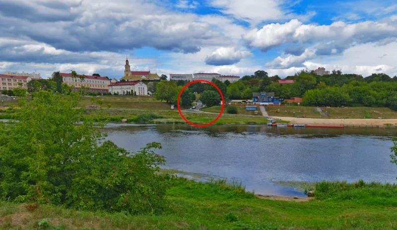 Пересечение гродненских улиц, которые нарисовал Наполеон Орда. Скриншот Яндекс Карты