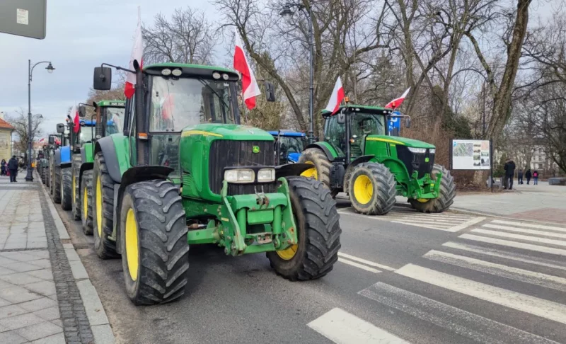 Протест фермеров в Польше
