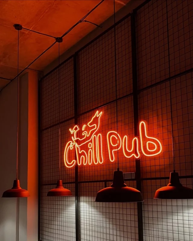Інтэр'ер кафэ Chill на Дзевятоўцы