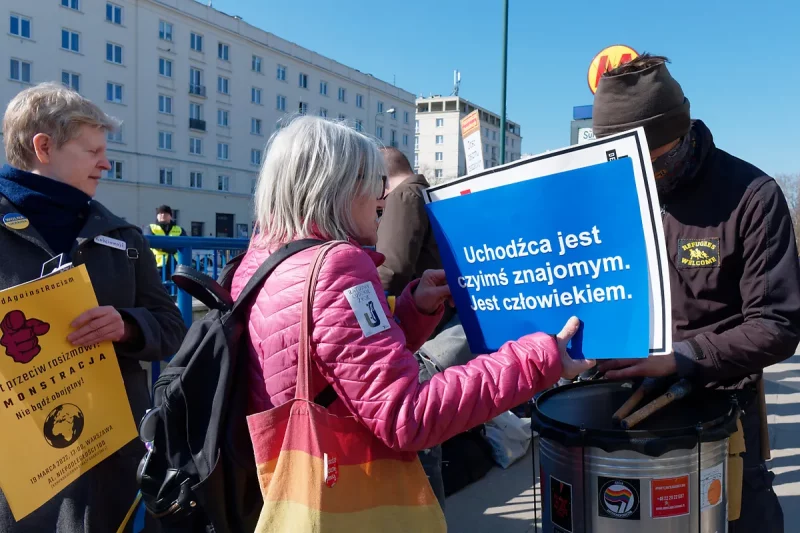 Фото демонстрации организации "Шпиля". Автор - Tomasz Swierzewski