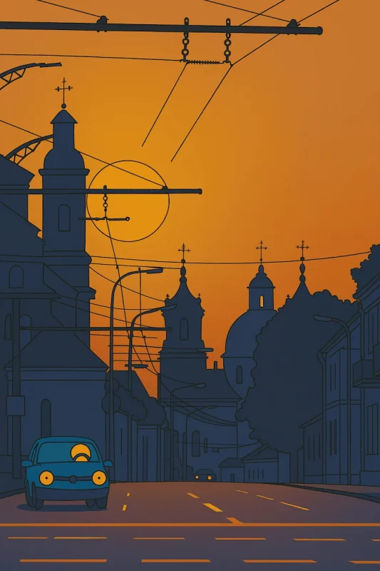 Море желтого цвета: как бы выглядел Гродно в мире «Симпсонов»