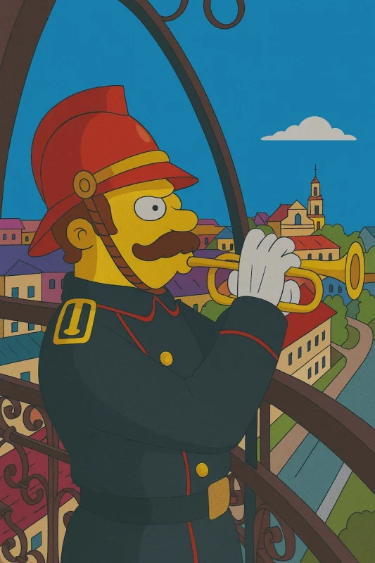 Море желтого цвета: как бы выглядел Гродно в мире «Симпсонов»