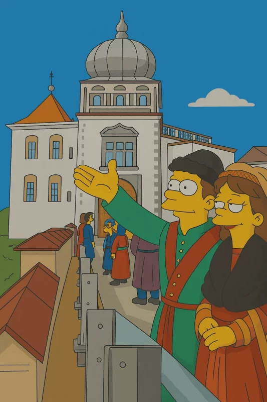 Море желтого цвета: как бы выглядел Гродно в мире «Симпсонов»