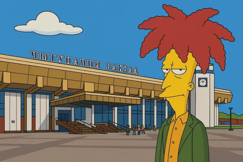 Море желтого цвета: как бы выглядел Гродно в мире «Симпсонов»