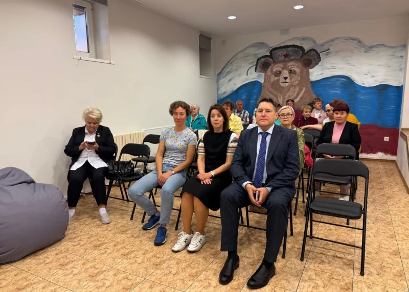 Пожилые гродненки на показе российского пропагандистского фильма. Фото: Русский дом в Гродно