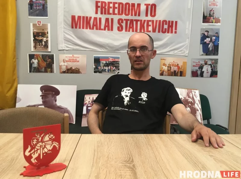 Сергей Спариш в офисе партии “Народная грамада”. Вильнюс. 17.09.2025