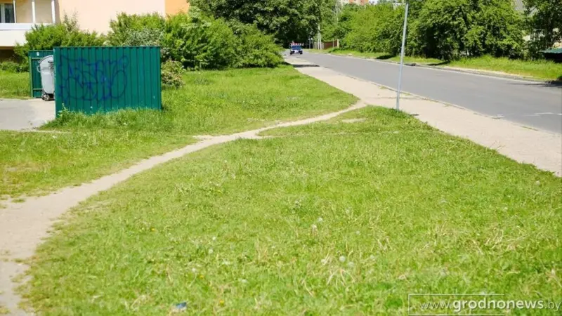 Вінаватыя пешаходы ці праекціроўшчыкі? Гродзенка паскарділася на вытаптаны газон — улады прапанавалі штрафы
