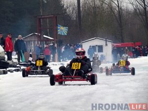 "Надвор'е ўнесла карэктывы". У Гродне прайшоў "Зімовы Кубак" па картынгу