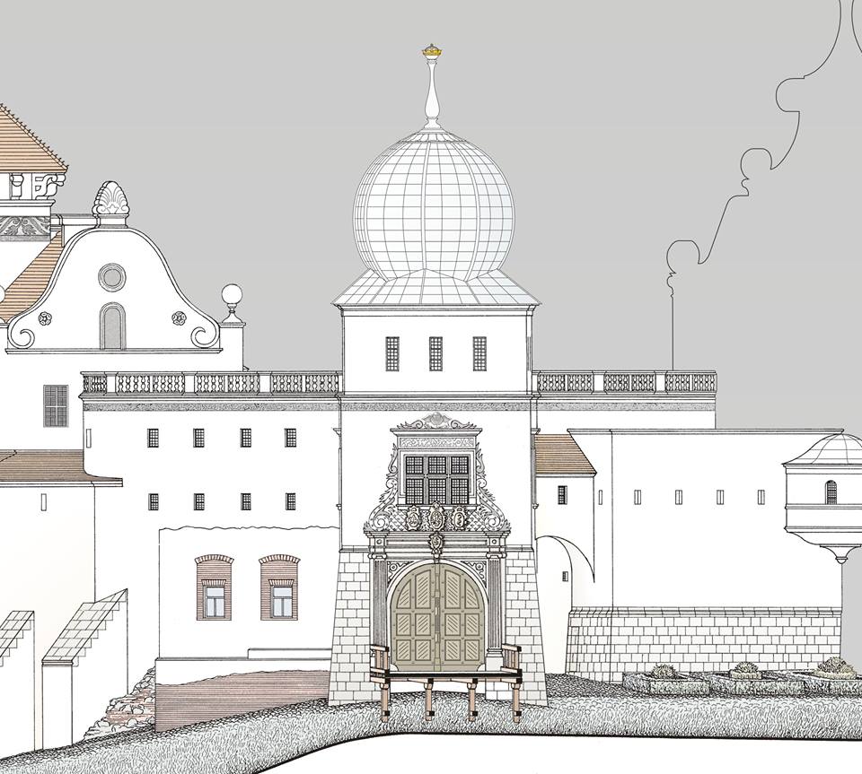 Праект Бачкова - дабудаваны паверх і знесена прыбудова.