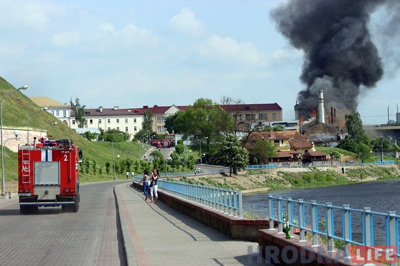 Невядомыя падпалілі закінуты гродзенскі піўзавод Невядомыя падпалілі закінуты гродзенскі піўзавод
