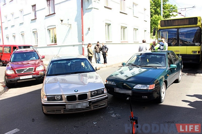 ДТЗ на вуліцы Кірава стала прычынай затору ў цэнтры Гродна ДТЗ на вуліцы Кірава стала прычынай затору ў цэнтры Гродна