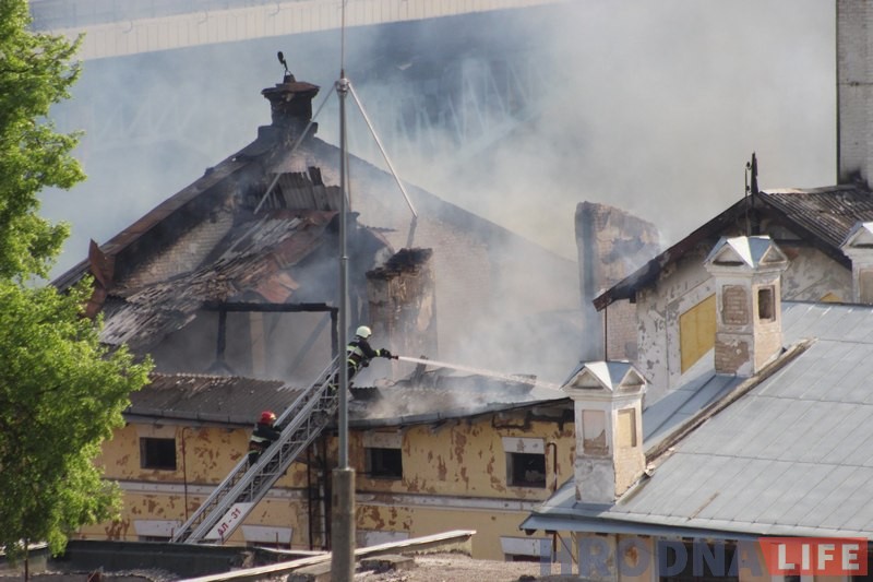 Невядомыя падпалілі закінуты гродзенскі піўзавод Невядомыя падпалілі закінуты гродзенскі піўзавод