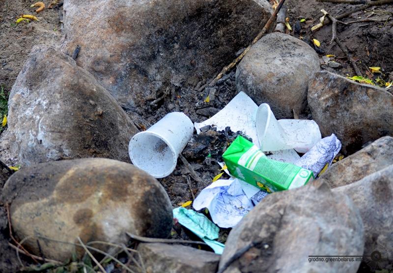 У лесапарк Румлёва ўключылі новы ўчастак лесу, але найпрыгажэйшыя месцы патанаюць у смецці