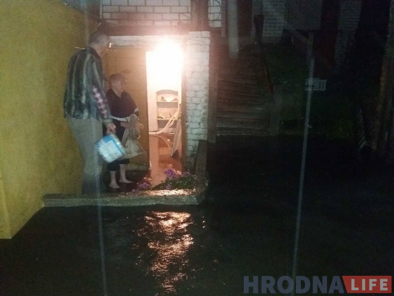 Моцны лівень затапіў Гродна