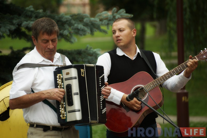 Першы канцэрт ля фантана прайшоў у парку Жылібера Першы канцэрт ля фантана прайшоў у парку Жылібера