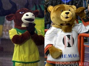 Калі праца - як гульня. Як гродзенец працуе маскотам футбольнага і хакейнага "Нёманаў"