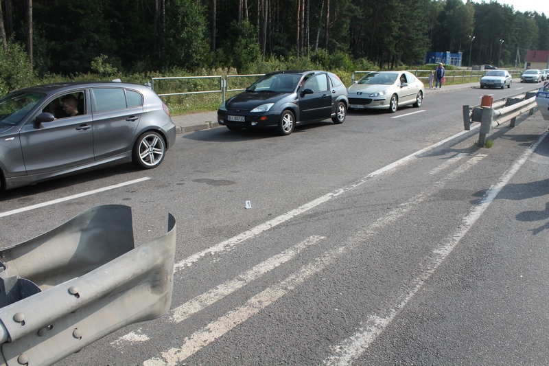 Аўтааварыя. Ніхто не хацеў саступаць