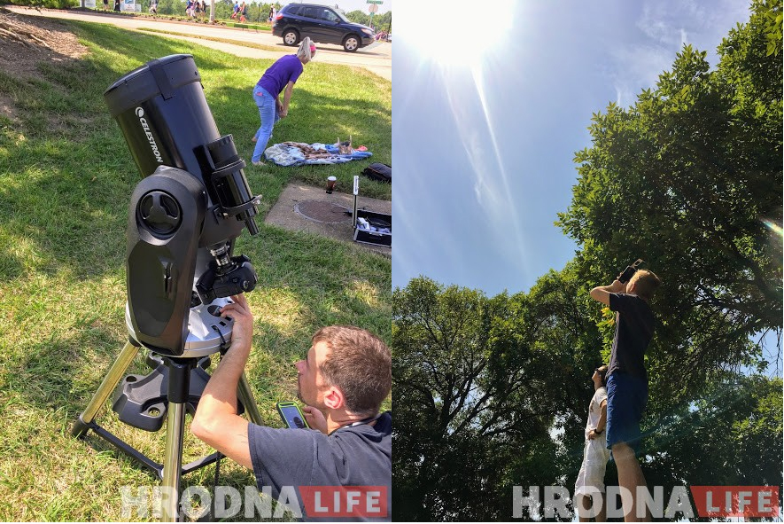 "Пярсцёнак з дыямантам". Гродзенка сфатаграфавала "вялікае амерыканскае зацьменне"