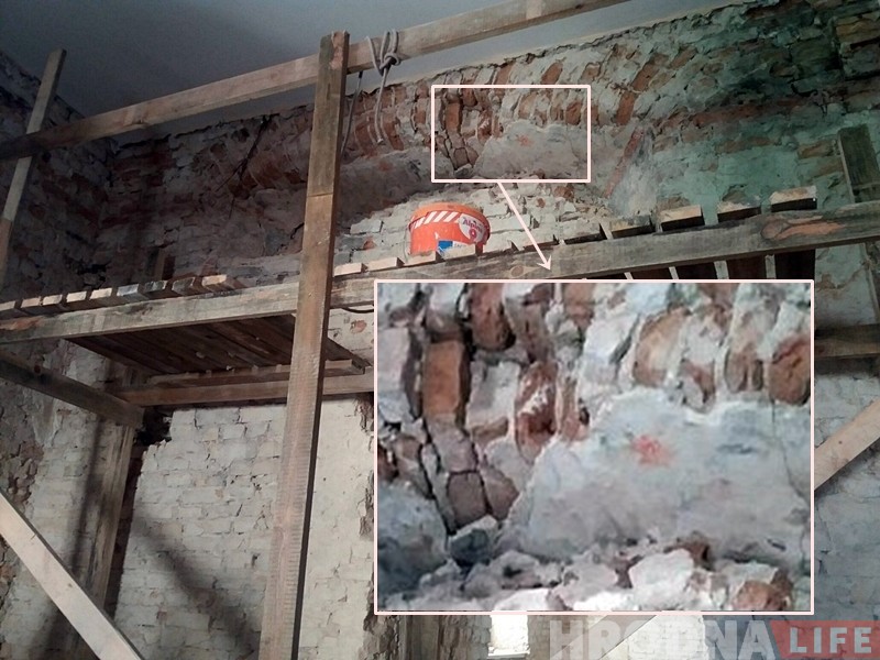 Знойдзеную падчас рэканструкцыі Старога замка фрэску могуць захаваць