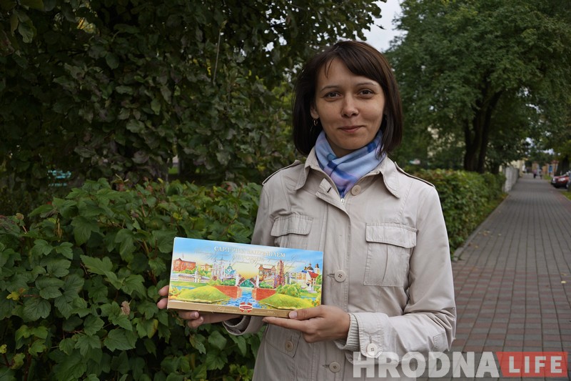 Гэта яна намалявала “шакаладныя” запрашэнні ў Гродна. “Каляровыя аблокі” Сняжаны Віцецкай сталі візітоўкай горада