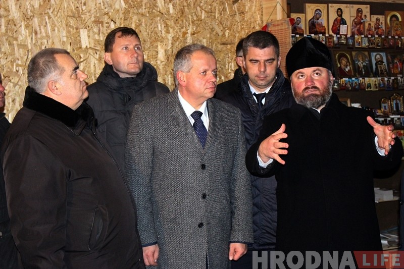 Міністр культуры Юрый Бондар наведаў у Гродне Стары замак і Каложу