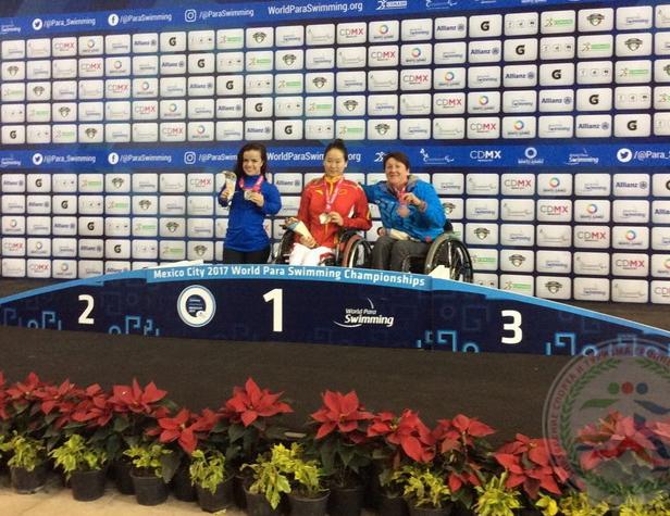 Гродзенская параспартсменка заваявала два медалі на чэмпіянаце свету па плаванні і ўстанавіла рэкорд Беларусі