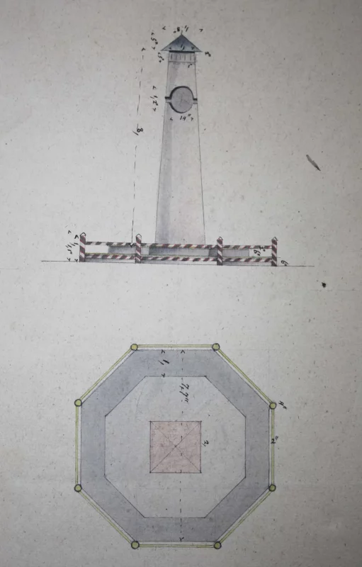 Памежны слуп ля Ласосна, пач. ХІХ ст.