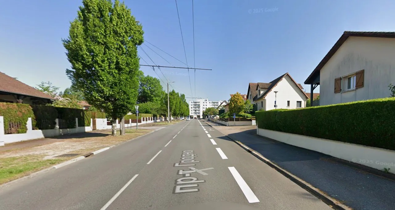 Вуліца Гродзенская ў Ліможы. Фота: Google Maps