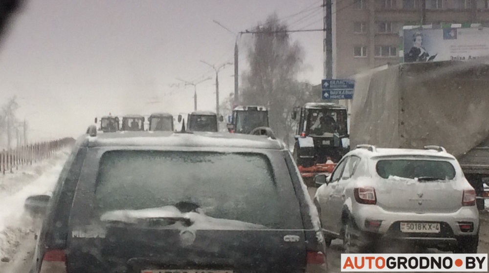 У Гродне выпаў снег: рэпартаж з першага ДТЗ