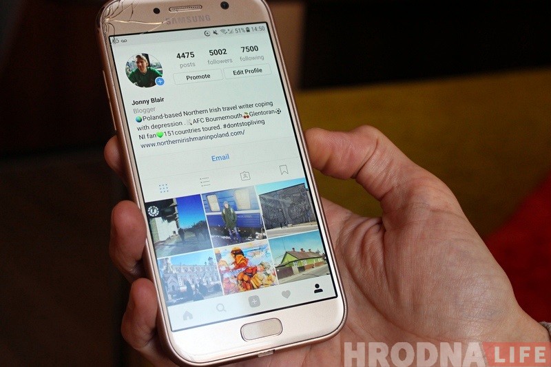 "Мая мэта - наведаць усе краіны свету". Прафесійны падарожнік з Паўночнай Ірландыі наведаў Гродна