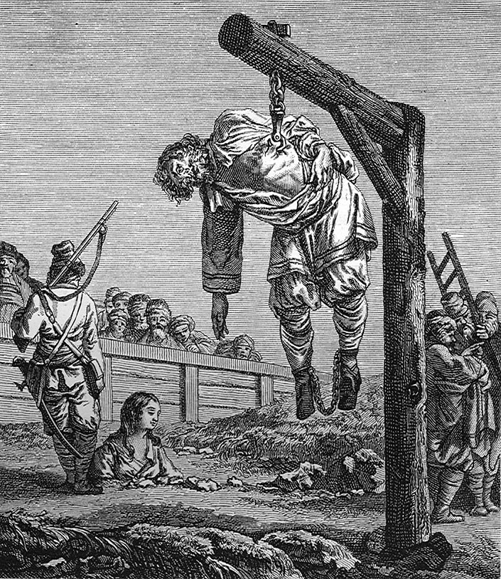 Рубілі на кавалкі, саджалі на кол і проста вешалі. Як каралі смерцю ў Гродне ў даўнія часы