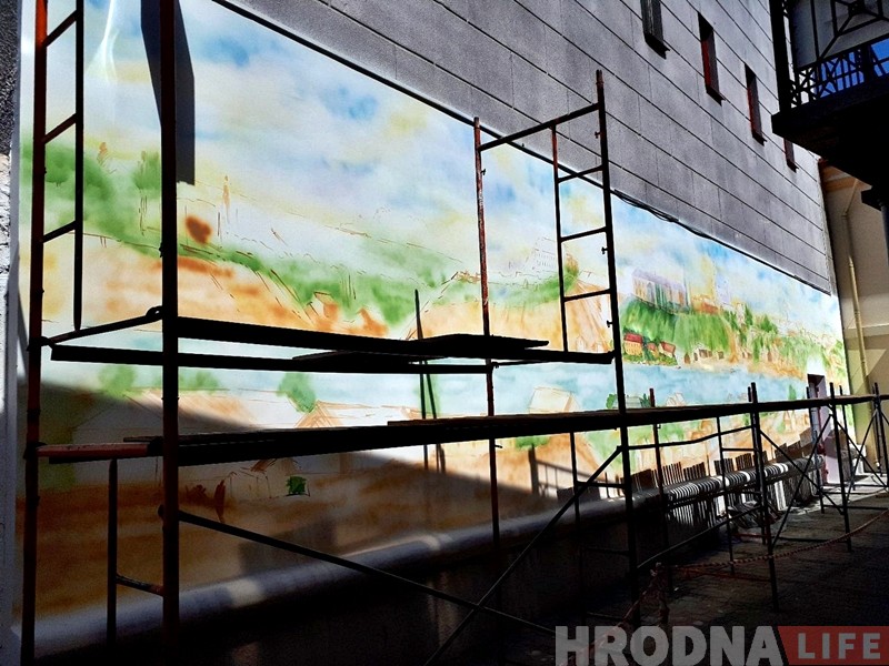 У двары гандлёвага цэнтра ABC будзе яшчэ адна выява старога Гродна У двары гандлёвага цэнтра ABC будзе яшчэ адна выява старога Гродна