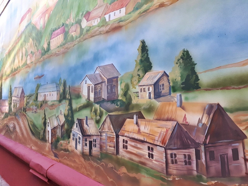 Па матывах Напалеона Орды: у двары гандлёвага цэнтра ABC з'явілася выява старога Гродна Па матывах Напалеона Орды: у двары гандлёвага цэнтра ABC з'явілася выява старога Гродна