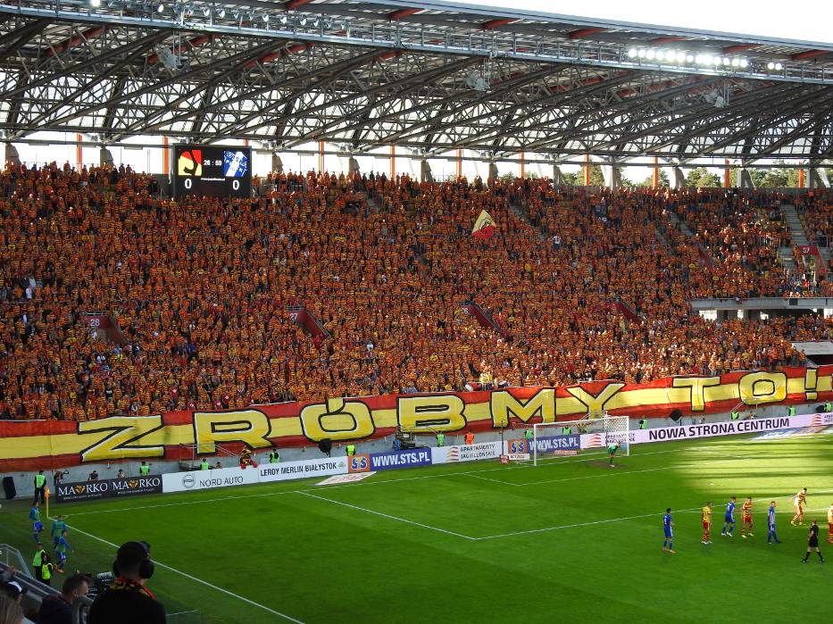 Беласток - горад дзе жывуць футболам: "Ягелонія" зноў сярод лідараў чэмпіянату Польшчы Беласток - горад дзе жывуць футболам: "Ягелонія" зноў сярод лідараў чэмпіянату Польшчы