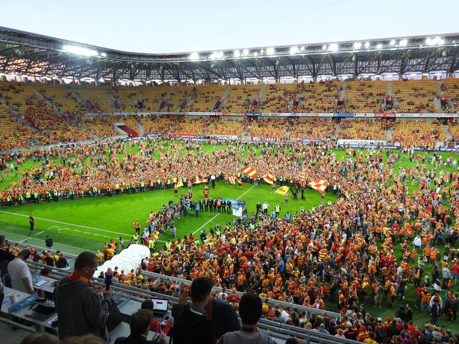 Беласток - горад дзе жывуць футболам: "Ягелонія" зноў сярод лідараў чэмпіянату Польшчы Беласток - горад дзе жывуць футболам: "Ягелонія" зноў сярод лідараў чэмпіянату Польшчы