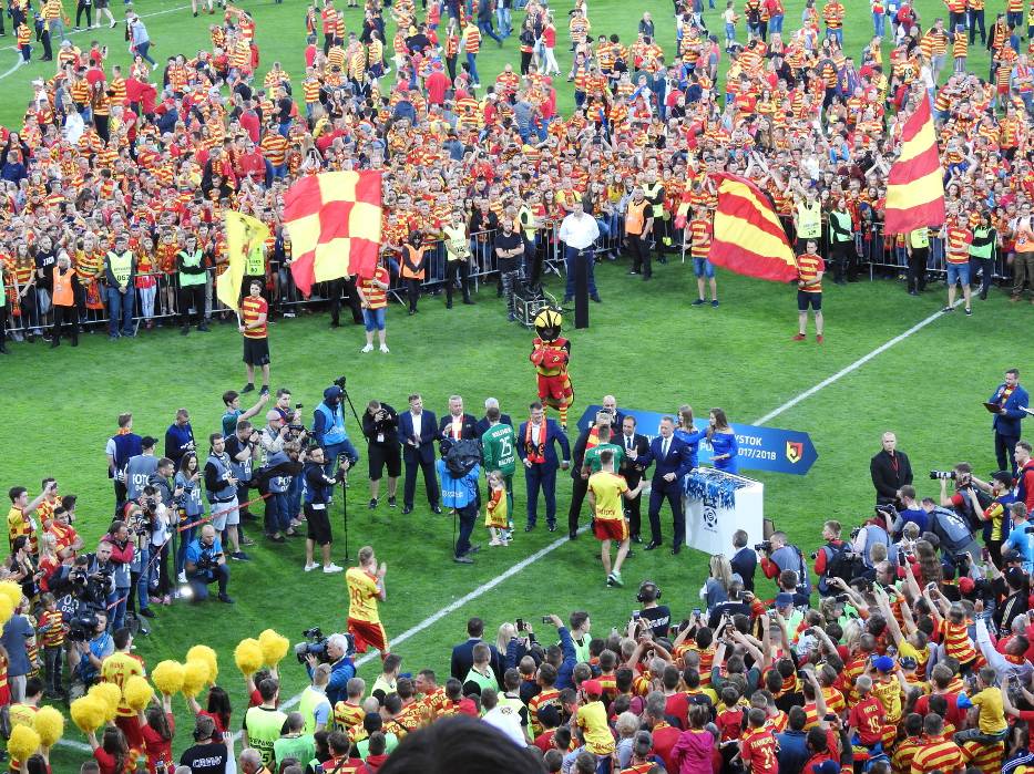 Беласток - горад дзе жывуць футболам: "Ягелонія" зноў сярод лідараў чэмпіянату Польшчы Беласток - горад дзе жывуць футболам: "Ягелонія" зноў сярод лідараў чэмпіянату Польшчы